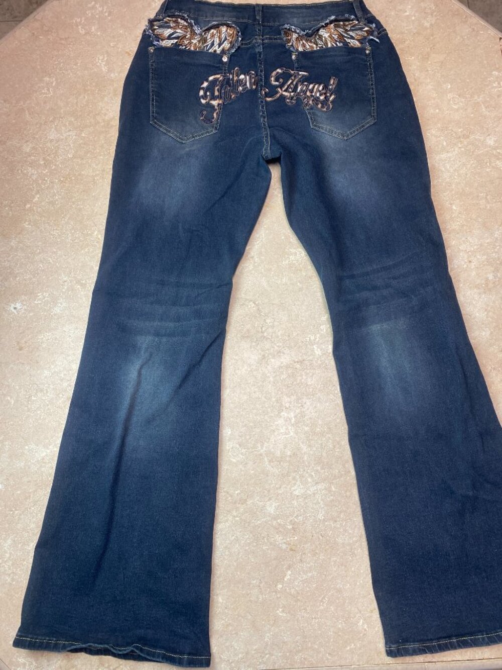 Romwe J-Fashion Women's Y2K Graphic Design Vintage Style Denim Jeans Womens XL